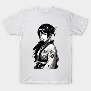 Anime Girl With Kimono 01 T-Shirt